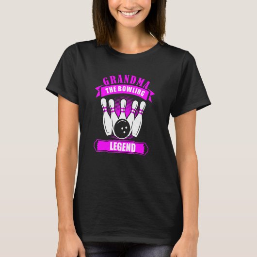 Grandma Bowlers Ten Pin GRANDMA Legend Bowling T-shirt (Voorkant)