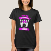Grandma Bowlers Ten Pin MEMAW Legend Bowling T-shirt (Voorkant)