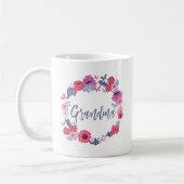 Grandma Brush Script Floral Butterfly roze Wreater Koffiemok (Links)