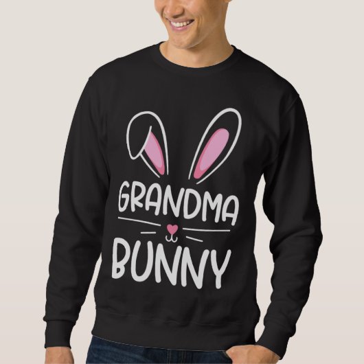 Grandma Bunny Happy Easter Day Men Women Matching  Trui (Voorkant)