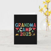 Grandma Camp 2025 Cousins Zomervakantie Camping Kaart (Gele Bloem)