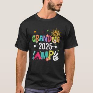 Grandma Camp 2025 Familie Vakantie Zomer Camping C T-shirt