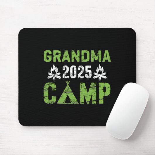 Grandma Camp 2025 Family Vacation Summer Camping C Muismat (Met muis)