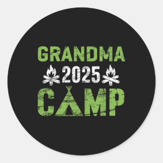 Grandma Camp 2025 Family Vacation Summer Camping C Ronde Sticker