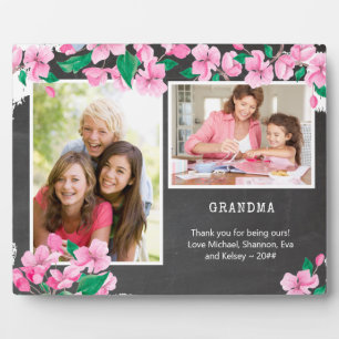 Grandma Chalkboard en Cherry Blossom 2 Foto Fotoplaat