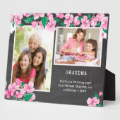 Grandma Chalkboard en Cherry Blossom 2 Foto Fotoplaat (Zijkant)