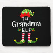 Grandma Christmas Elf Matching Pajama X-mas Party  Muismat (Voorkant)