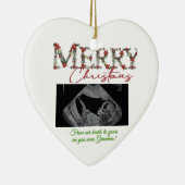 Grandma Christmas Ornament With a Baby Sonogram  (Rechts)