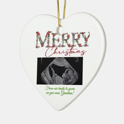 Grandma Christmas Ornament With a Baby Sonogram  (Links)