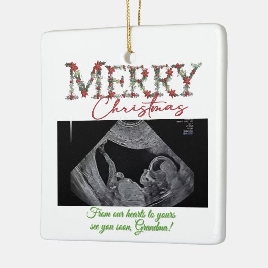 Grandma Christmas Ornament With a Baby Sonogram (Links)