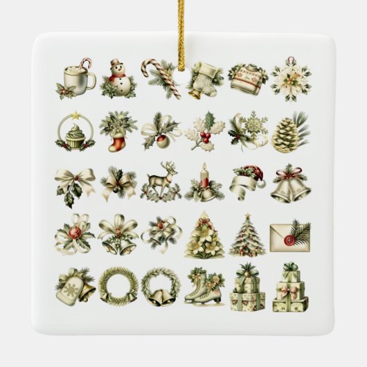 Grandma Christmas Ornament With a Baby Sonogram  (Achterkant)