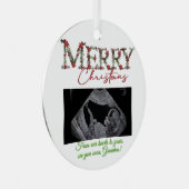 Grandma Christmas Ornament With a Baby Sonogram (Voorkant Rechts)