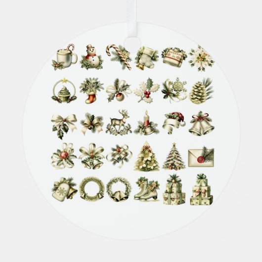 Grandma Christmas Ornament With a Baby Sonogram (Achterkant)