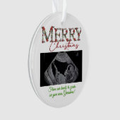Grandma Christmas Ornament With a Baby Sonogram (voorkant)