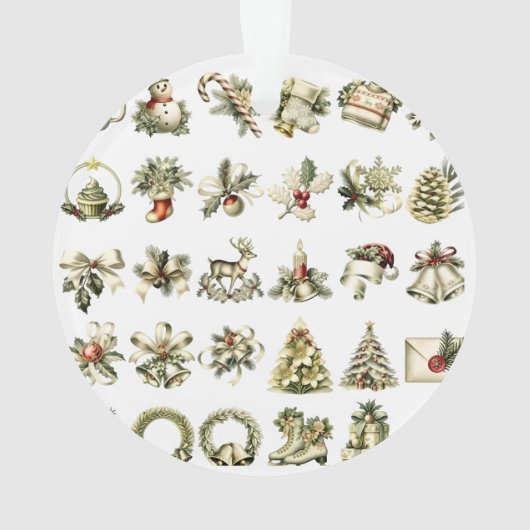 Grandma Christmas Ornament With a Baby Sonogram  (achterkant)