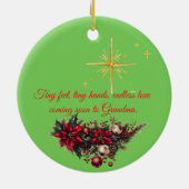 Grandma Christmas ornament With a Baby Sonogram  (Achterkant)