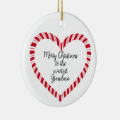 Grandma Christmas Tree Sweetest Keramisch Ornament (Rechts)