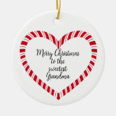 Grandma Christmas Tree Sweetest Keramisch Ornament (Voorkant)