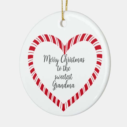 Grandma Christmas Tree Sweetest Keramisch Ornament (Links)