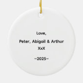 Grandma Christmas Tree Sweetest Keramisch Ornament (Achterkant)