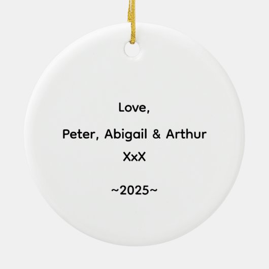 Grandma Christmas Tree Sweetest  Keramisch Ornament (Achterkant)