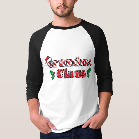 Grandma Claus T-shirt (Voorkant)
