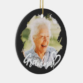 Grandma Cool Modern Simple Grunge Keramisch Ornament (Rechts)