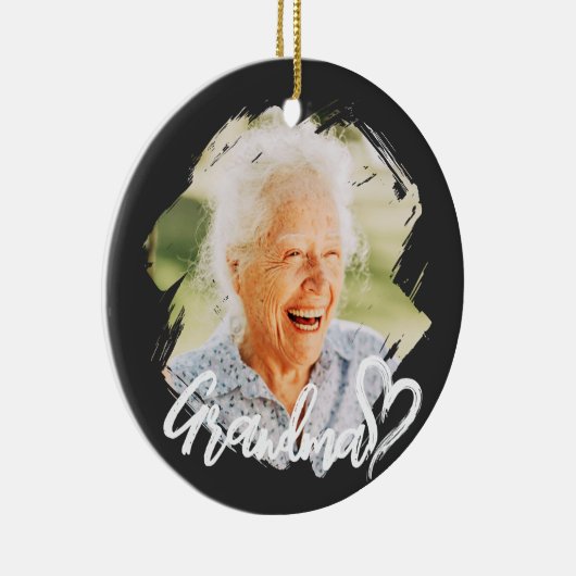 Grandma Cool Modern Simple Grunge Keramisch Ornament (Rechts)