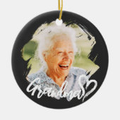 Grandma Cool Modern Simple Grunge Keramisch Ornament (Voorkant)