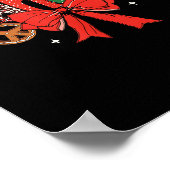 Grandma Coquette Bow Christmas Merry Xmas Family M Poster (Hoek)