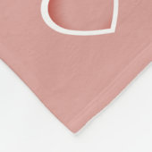 Grandma Custom Text Heft Roos roze Fleece Deken (Hoek)