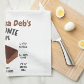 Grandma Deb's Brownie Recipe Theedoek (Quarter Fold)