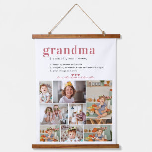 Grandma Definition   8 Foto gepersonaliseerd Hangend Wandkleed
