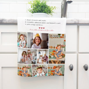 Grandma Definition   8 Foto gepersonaliseerd Theedoek