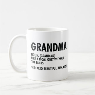 Grandma Definition Funny Grandmoeder Appreciation Koffiemok