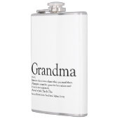 Grandma Definition Gezegde Fun Black en White Heupfles (Links)