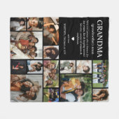 Grandma Definition Photo Collage Fleece Deken (Voorkant (Horizontaal))