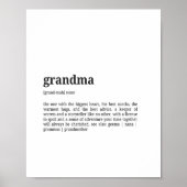 Grandma Definition Poster | Dictionary Style (Voorkant)