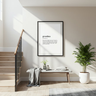 Grandma Definition Poster | Dictionary Style