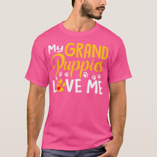 Grandma Dogs Puppy Lover Gift My Grandpuppies Love T-shirt