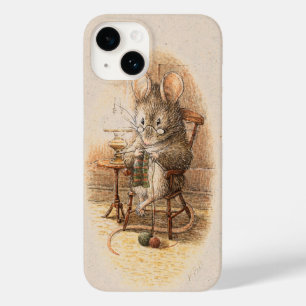 Grandma Dormouse Knitting Case-Mate iPhone 14 Hoesje