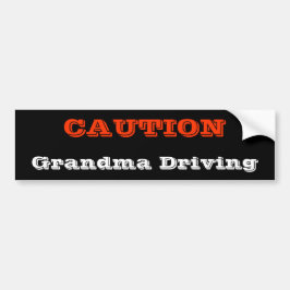 Grandma Driving Bumpersticker
