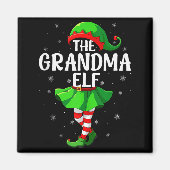 Grandma Elf Christmas Girls Women Elf Squad Xmas F Magneet (Voorkant)