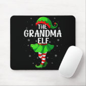 Grandma Elf Christmas Girls Women Elf Squad Xmas F Muismat (Met muis)