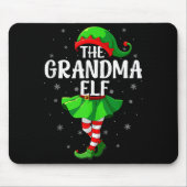 Grandma Elf Christmas Girls Women Elf Squad Xmas F Muismat (Voorkant)