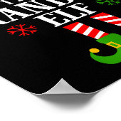 Grandma Elf Funny Matching Family Christmas Pajama Poster (Hoek)