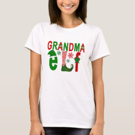GRANDMA elf kerst ..png T-shirt