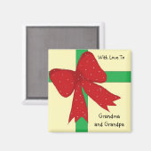 Grandma en Grandpa Bow Magneet (Voorkant / Achterkant)
