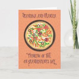 Grandma en Grandpa Tween Teen Pizza Grandouders Kaart