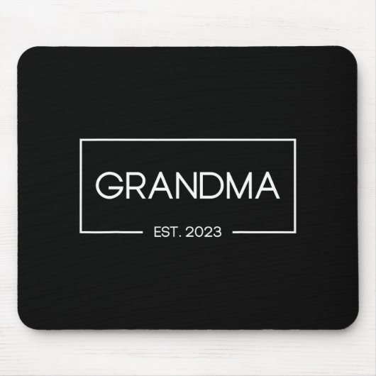 Grandma Est 2023 New Grandmother First Time Muismat (Voorkant)
